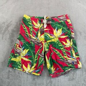 Vintage Polo Ralph Lauren Board‎ Shorts Men 32 Multi Birds of Paradise Hawaiian